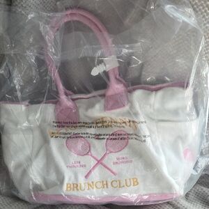 Wildfox NIB White and Pink Tote Bag
